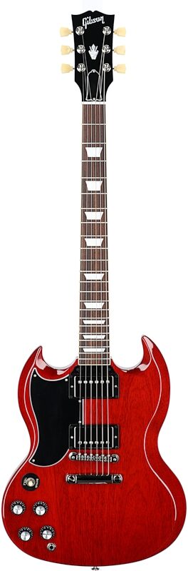 Gibson SG Standard '61 Electric Guitar, Left-Handed (with Case), Vintage Cherry, Full Straight Front
