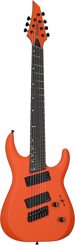 Jackson Pro Plus DK Modern HT7 7-String (with Gig Bag), Satin Orange, Full Straight Front