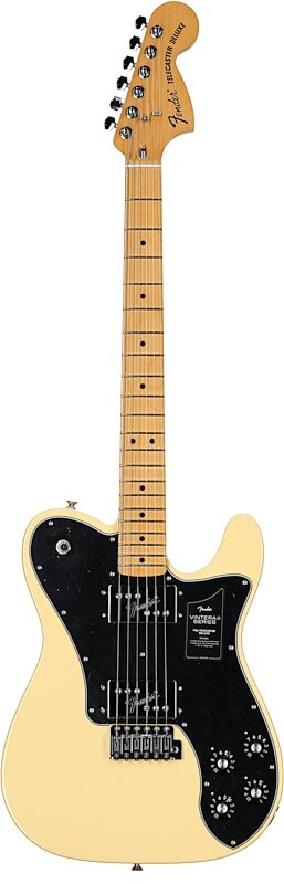 Fender Vintera II '70s Telecaster Deluxe Electric Guitar (with Gig Bag), Vintage White, Full Straight Front
