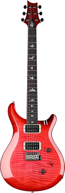 Paul Reed Smith PRS S2 Custom 24 10th Anniversary Limited Edition Electric Guitar (with Gig Bag), Bonni Pink Cherry Burst, Full Straight Front