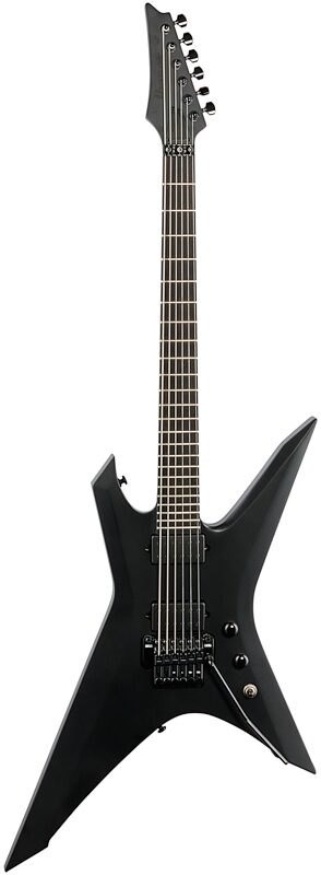 Ibanez XPTB620 Iron Label Xiphos Electric Guitar (with Gig Bag), Black Flat, Full Straight Front