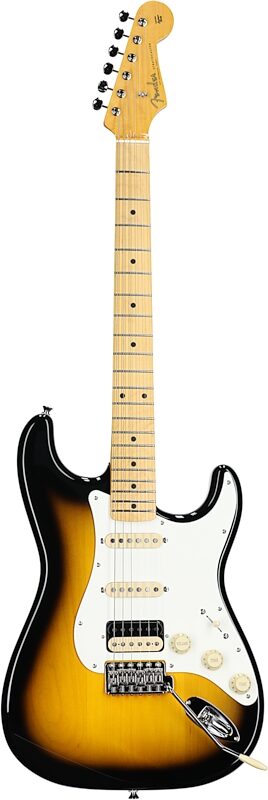 Fender JV Modified '50s Stratocaster HSS Electric Guitar, with Maple Fingerboard (and Gig Bag), 2-Color Sunburst, Full Straight Front