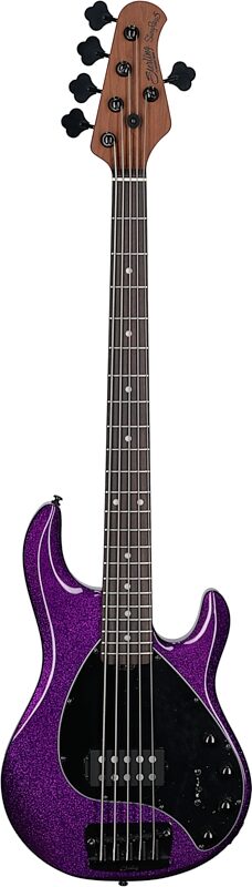 Sterling by Music Man StingRay RAY35 Electric Bass, Purple Sparkle, Full Straight Front