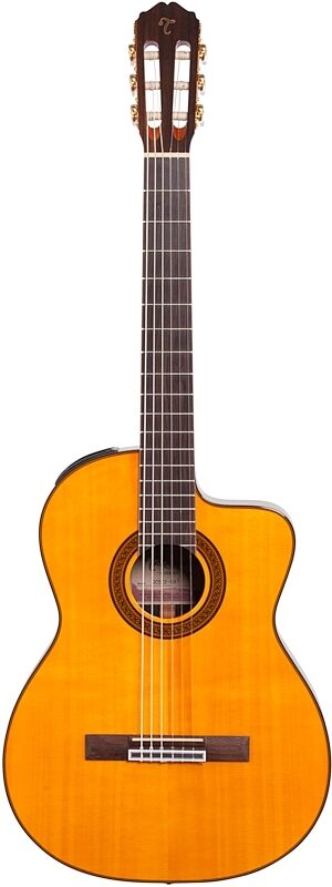Takamine GC5CE Classical Acoustic-Electric Guitar, Natural, Full Straight Front
