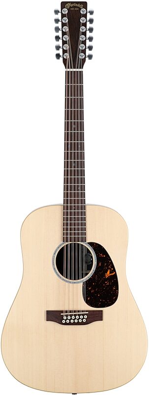 Martin D-X2E Brazilian Acoustic-Electric Guitar, 12-String, New, Full Straight Front