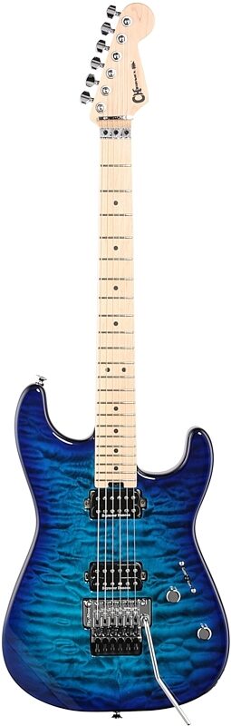 Charvel Pro-Mod San Dimas SD1 HH FR Quilted Maple Electric Guitar, Chlorine, Full Straight Front