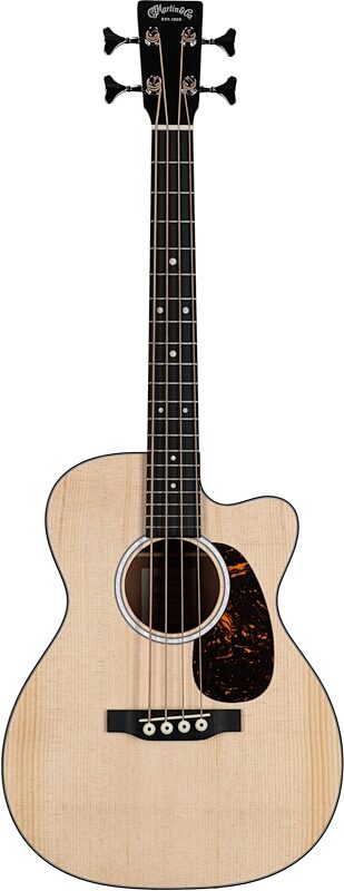 Martin 000CJR-10E Acoustic-Electric Bass (with Gig Bag), Natural, Full Straight Front