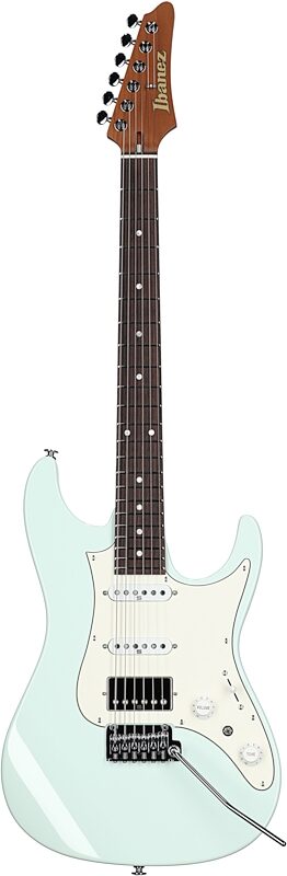 Ibanez Prestige AZ2204NW Electric Guitar (with Case), Mint Green, Full Straight Front