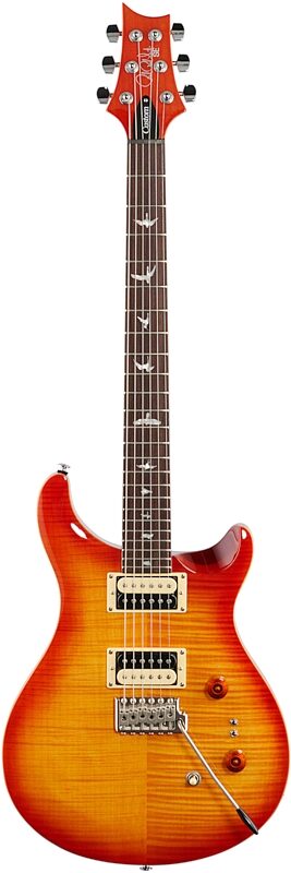 PRS Paul Reed Smith SE Custom 24-08 Electric Guitar (with Gig Bag), Vintage Sunburst, Full Straight Front