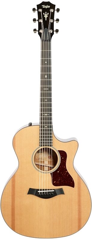 Taylor 514CE Grand Auditorium Cutaway Acoustic-Electric Guitar (with Case), New, Full Straight Front