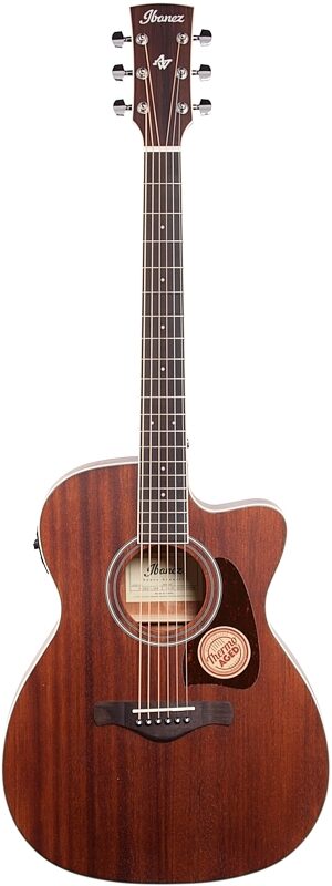 Ibanez AC340CE Artwood Acoustic-Electric Guitar, Open Pore Natural, Full Straight Front