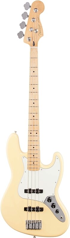 Fender Player Jazz Electric Bass, Maple Fingerboard, Buttercream, Full Straight Front