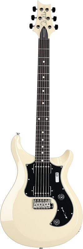 PRS Paul Reed Smith S2 Standard 24 Gloss Pattern Thin Electric Guitar (with Gig Bag), Antique White, Full Straight Front