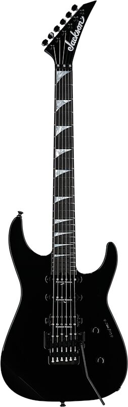 Jackson American Series Soloist SL3 Electric Guitar (with Case), Gloss Black, Full Straight Front