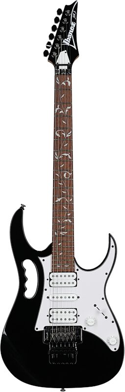 Ibanez Steve Vai JEM Junior Electric Guitar, Black, Full Straight Front