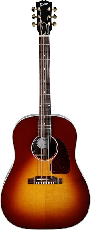 Gibson J-45 Standard Rosewood Acoustic-Electric Guitar (with Case), Rosewood Burst, Full Straight Front