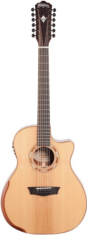 Washburn WCG15SCE12-O Deluxe Grand Auditorium Acoustic-Electric Guitar, 12-String, New, Full Straight Front