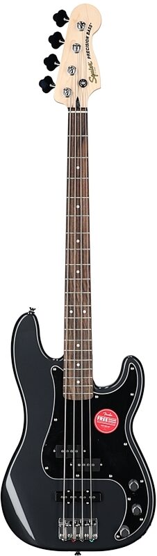 Squier Affinity Precision PJ Jazz Electric Bass, Laurel Fingerboard, Charcoal Frost, Full Straight Front