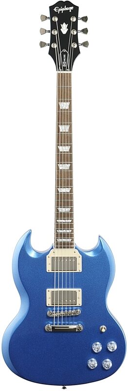 Epiphone SG Muse Electric Guitar, Radio Blue Metallic, Full Straight Front