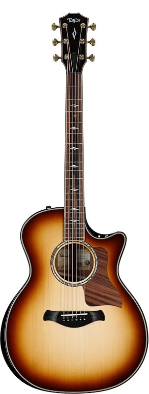 Taylor Builders Edition 814ce Honduran Rosewood Adirondack Grand Auditorium Acoustic-Electric Guitar (with Case), Shaded Edgeburst, Full Straight Front