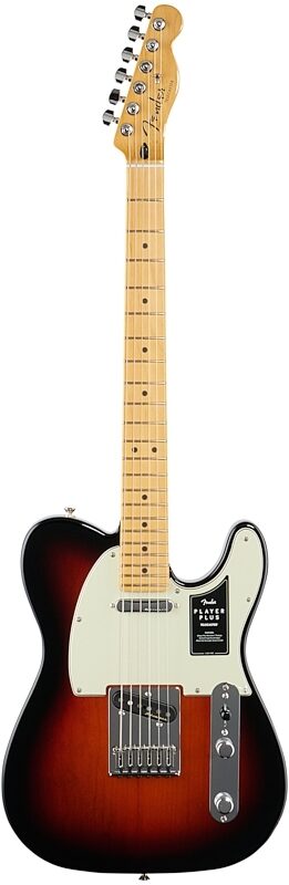 Fender Player Plus Telecaster Electric Guitar, Maple Fingerboard (with Gig Bag), 3-Color Sunburst, Full Straight Front