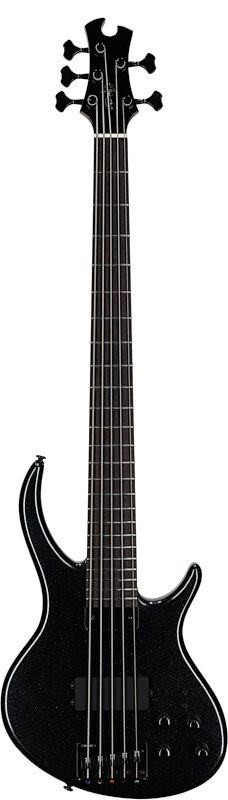 Tobias Growler V Electric Bass, 5-String (with Gig Bag), Black Pearl, Full Straight Front