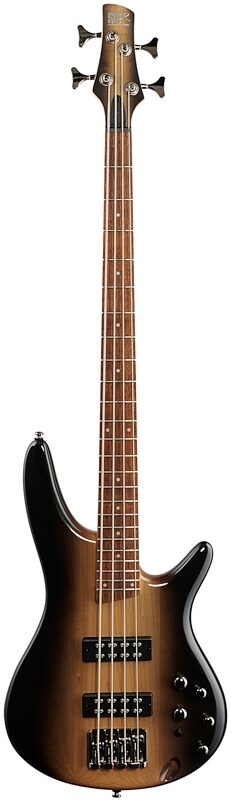 Ibanez SR370E Electric Bass, Surreal Black Dual Fade Gloss, Full Straight Front