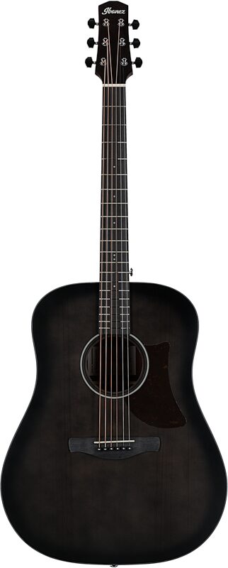 Ibanez AAD50 Artwood Advanced Acoustic Guitar, Transparent Charcoal, Full Straight Front
