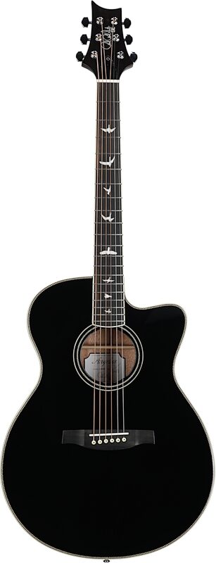 PRS Paul Reed Smith SE A20E Acoustic-Electric Guitar (with Gig Bag), Black, Full Straight Front