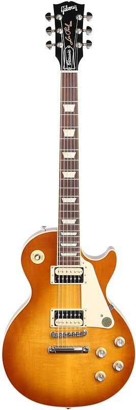 Gibson Les Paul Classic Electric Guitar (with Case), Honeyburst, Blemished, Full Straight Front