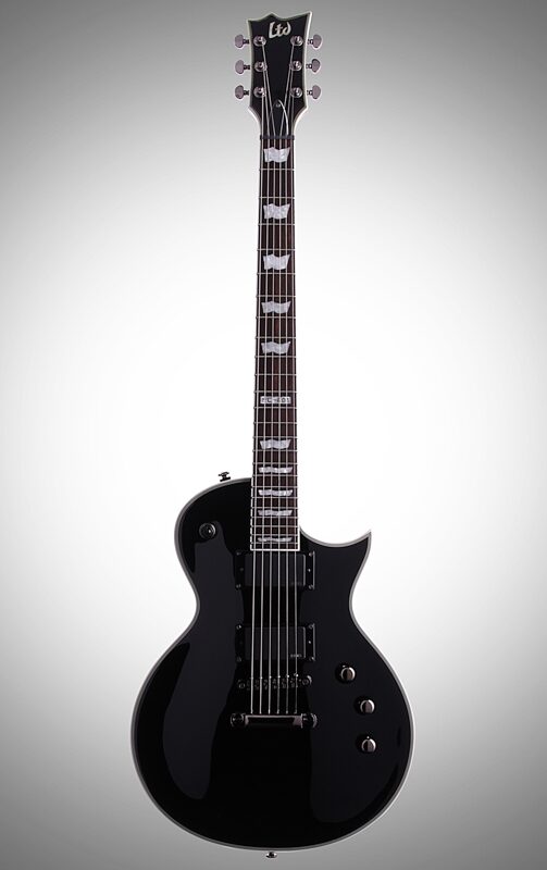 ESP LTD EC-401 Electric Guitar, Black, Full Straight Front