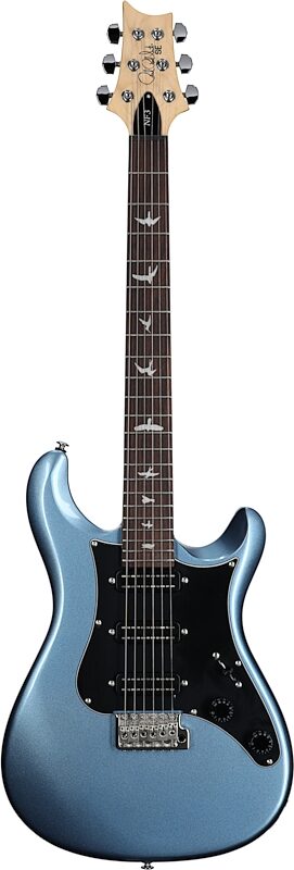 PRS Paul Reed Smith SE NF3 Electric Guitar, Rosewood Fingerboard (with Gig Bag), Ice Blue Metallic, Full Straight Front