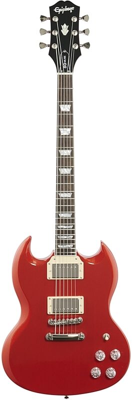 Epiphone SG Muse Electric Guitar, Scarlet Red Metallic, Full Straight Front