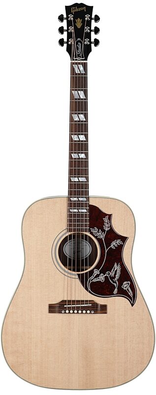 Gibson Hummingbird Studio Rosewood Acoustic-Electric Guitar (with Case), Satin Natural, Full Straight Front