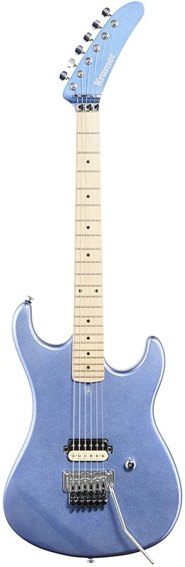 Kramer The 84 Electric Guitar, Blue Metallic, Full Straight Front
