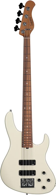 Sadowsky MetroExpress MS4 Modern Electric Bass, Morado Fingerboard (with Gig Bag), White, Full Straight Front