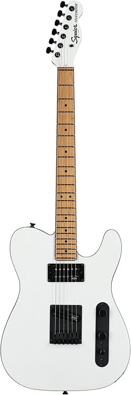 Squier Contemporary Telecaster RH Electric Guitar, Roasted Maple Fingerboard, Pearl White, Full Straight Front