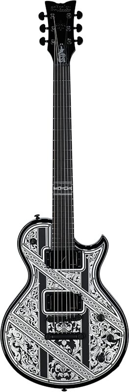 Schecter Solo II Przym Palladium Electric Guitar, Gloss Black, Full Straight Front