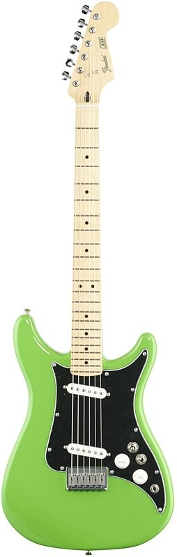 Fender Player Lead II Electric Guitar, with Maple Fingerboard, Neon Green, Full Straight Front