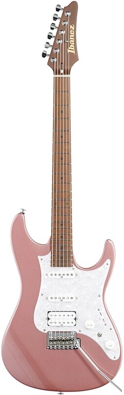 Ibanez AZ2204 Prestige Electric Guitar (with Case), Rose Metallic, Full Straight Front