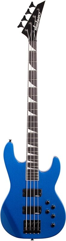 Jackson JS3 Concert Electric Bass, Amaranth Fingerboard, Metallic Blue, Full Straight Front