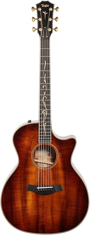 Taylor K24ce Grand Auditorium Acoustic-Electric Guitar (with Case), Shaded Edge Burst, Full Straight Front