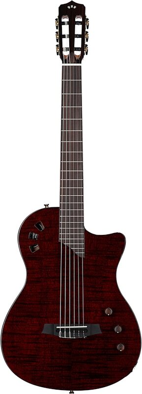 Cordoba Stage Limited Classical Acoustic-Electric Guitar, Garnet, Full Straight Front
