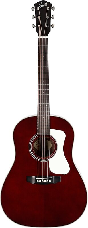 Guild DS-240 Dreadnought Acoustic Guitar, Wine Red, Full Straight Front