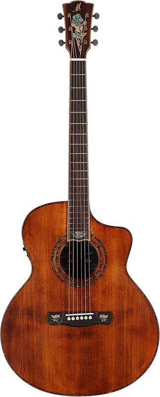 Merida DG20FOLC Grand Concert Acoustic-Electric Guitar (with Gig Bag), New, Full Straight Front