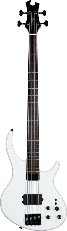 Tobias Growler IV Premium Electric Bass (with Gig Bag), White Pearl, Full Straight Front