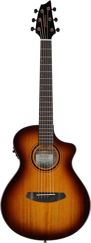 Breedlove ECO Pursuit Exotic S Companion CE Travel Acoustic-Electric Guitar, Myrtlewood, Full Straight Front