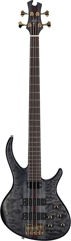 Tobias Classic IV Electric Bass (with Gig Bag), Transparent Black Satin, Full Straight Front