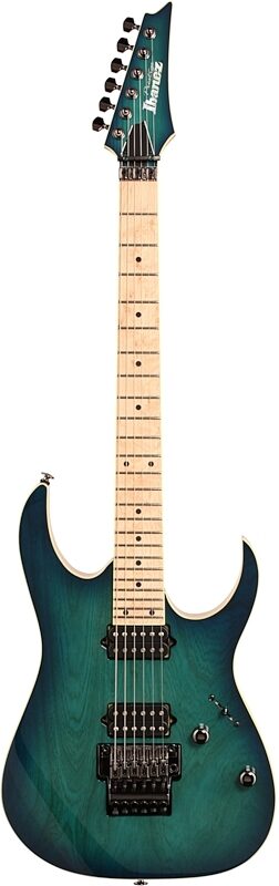 Ibanez RG652AHM Prestige Electric Guitar (with Case), Nebula Green Burst, Full Straight Front