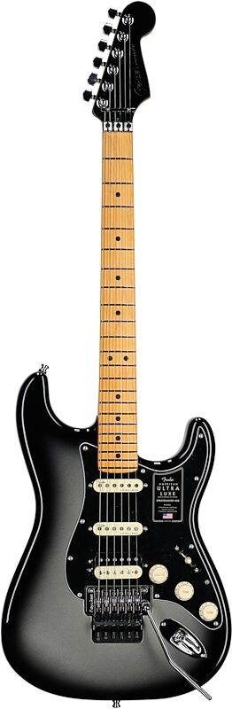Fender American Ultra Luxe Stratocaster FR HSS Electric Guitar (with Case), Silverburst, USED, Scratch and Dent, Full Straight Front